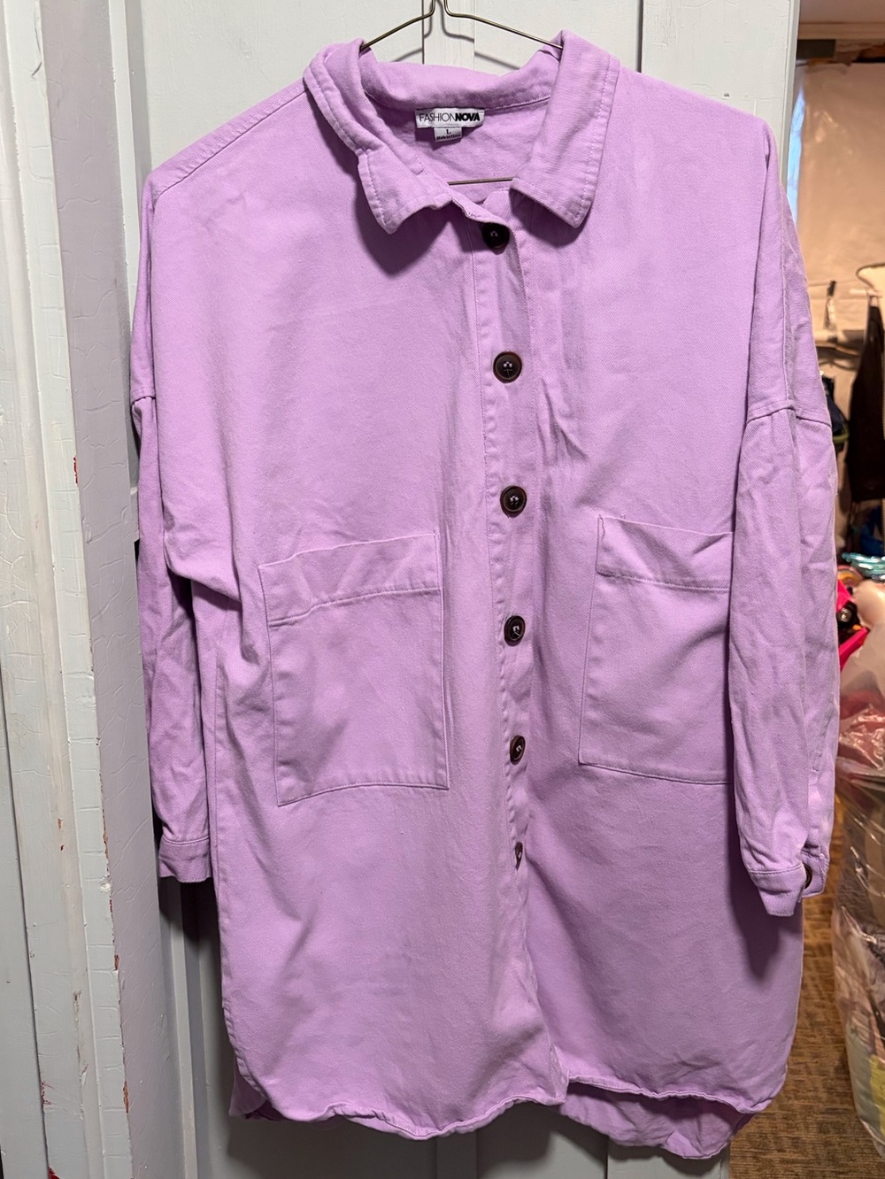 Womens fashion nova shirt size L
